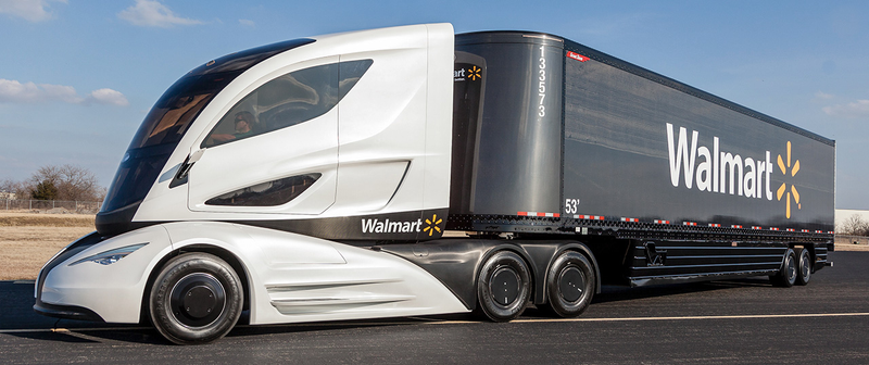 Illustration for article titled This Futuristic Truck Was Actually Designed By Walmart